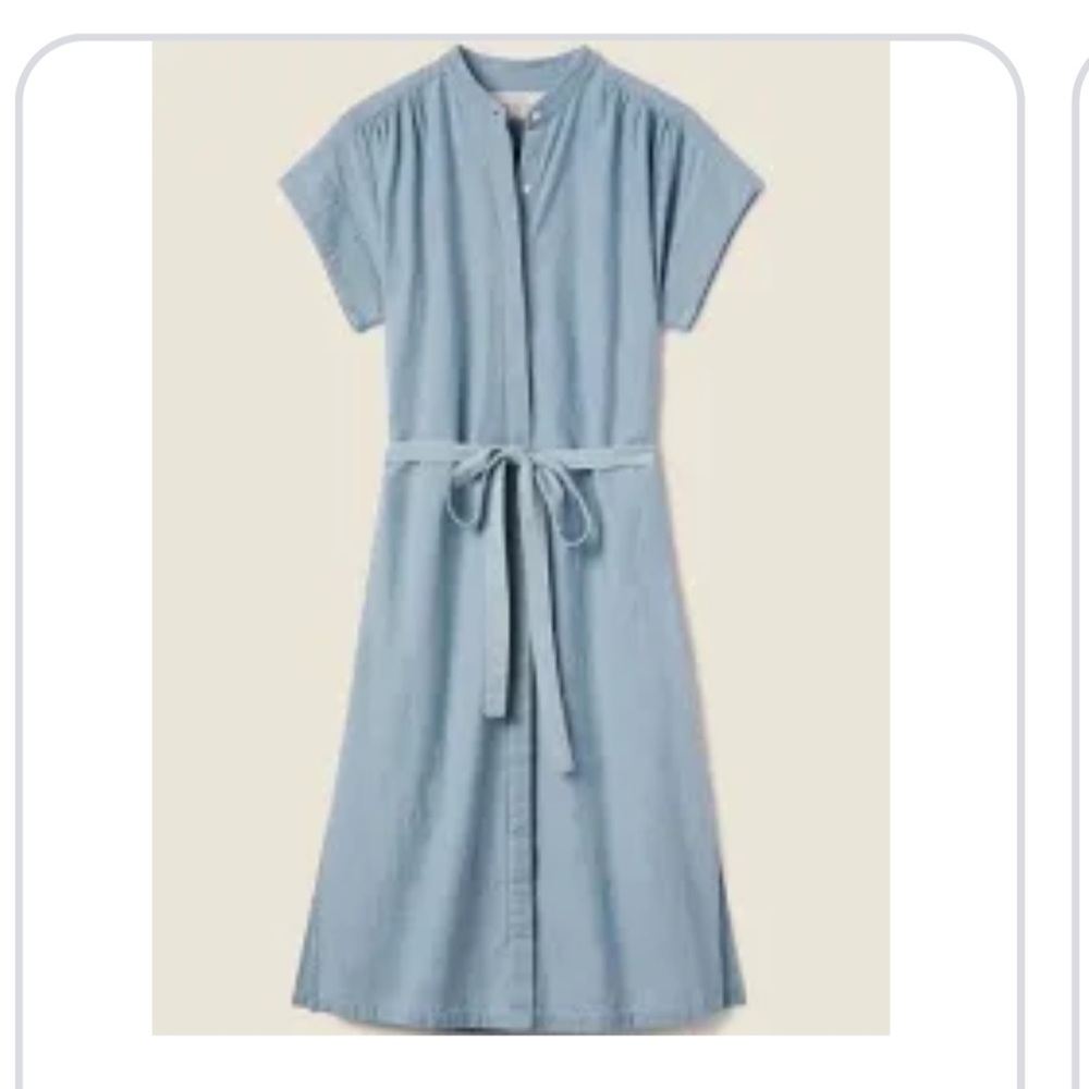 Trovata Sky Blue Button-Up Midi Dress - Picture 5 of 5